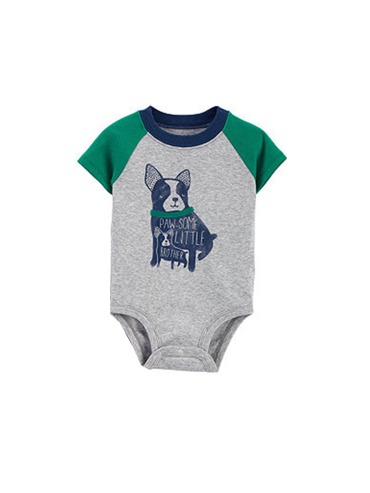 Image for Kid's Boy Graphic Printed Bodysuit,Light Grey