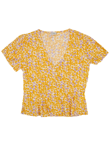 Image for Women's Floral Printed Top,Orange