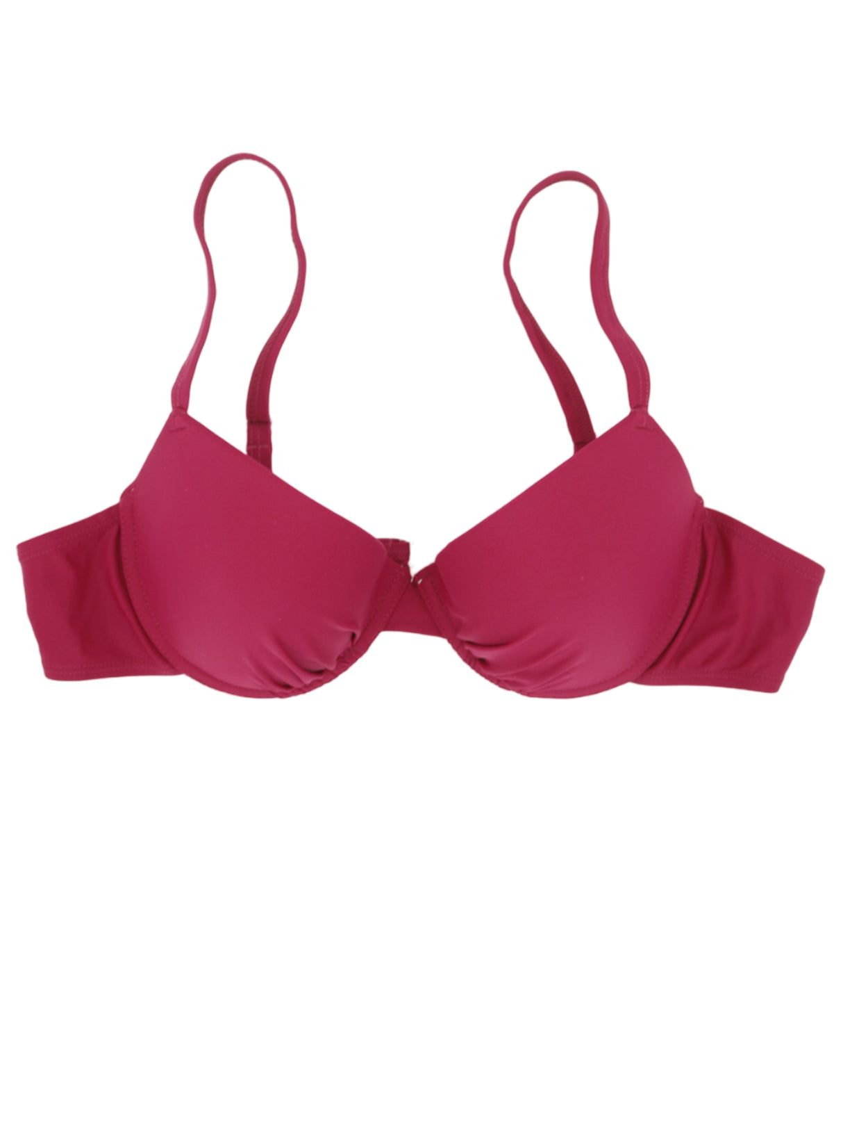 Image for Women's Plain Solid Bikini Top,Wine