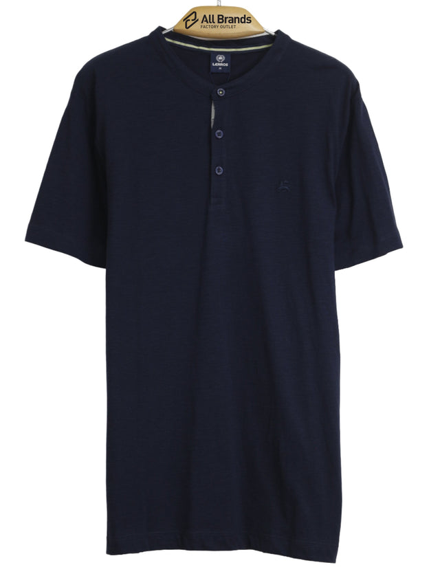 Image for Men's Brand Logo Embroidered Shirt,Navy