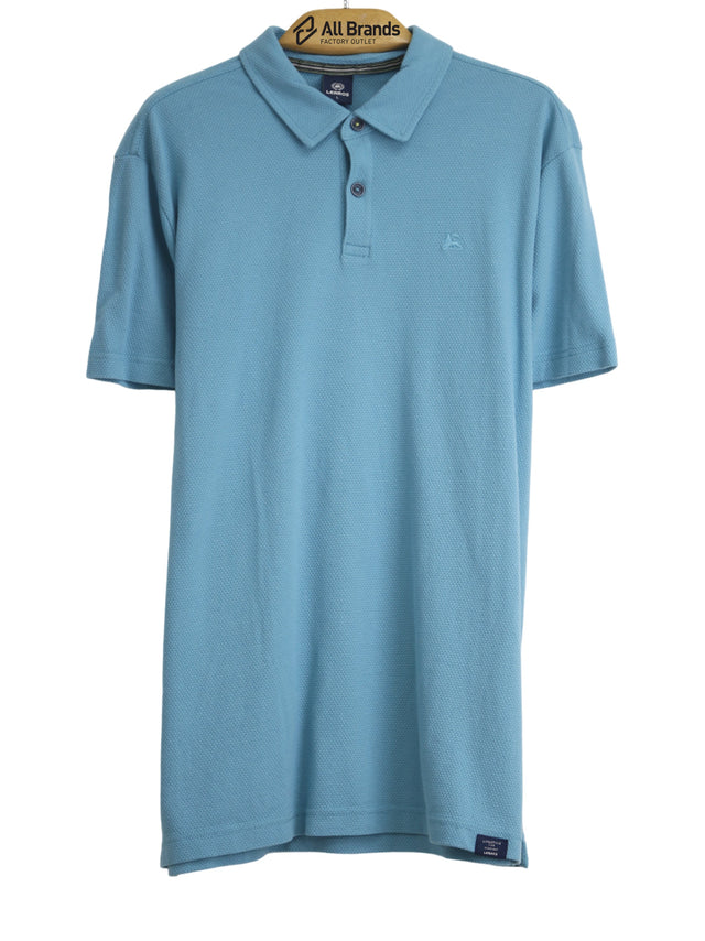 Image for Men's Textured Polo Shirt,Light Blue