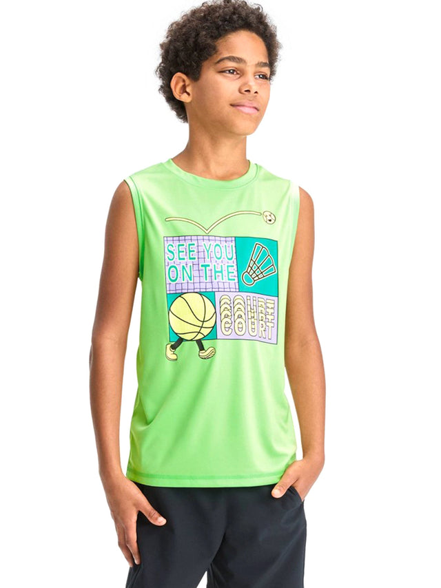 Image for Kid's Boys Graphic Printed T-Shirt,Green