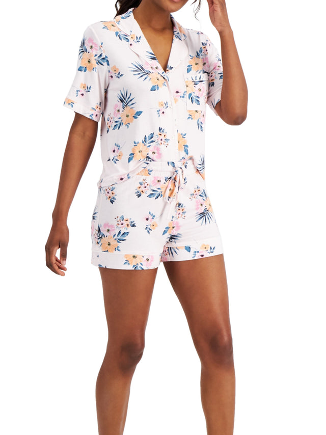 Image for Women's Floral Printed Sleepwear Set,Light Pink