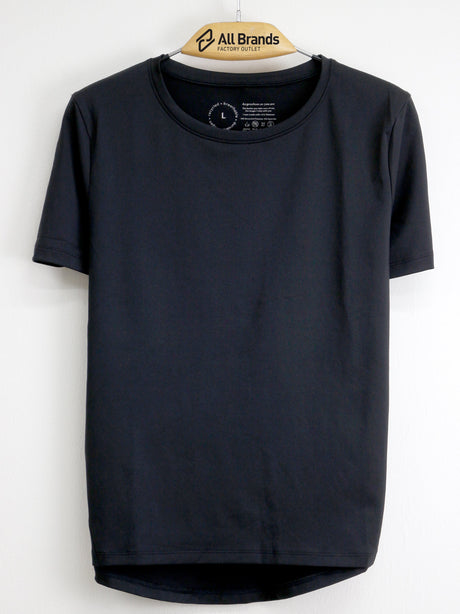 Image for Women's Plain Solid Sport T-Shirt,Black