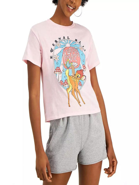 Image for Women's Graphic Printed T-Shirt,Pink