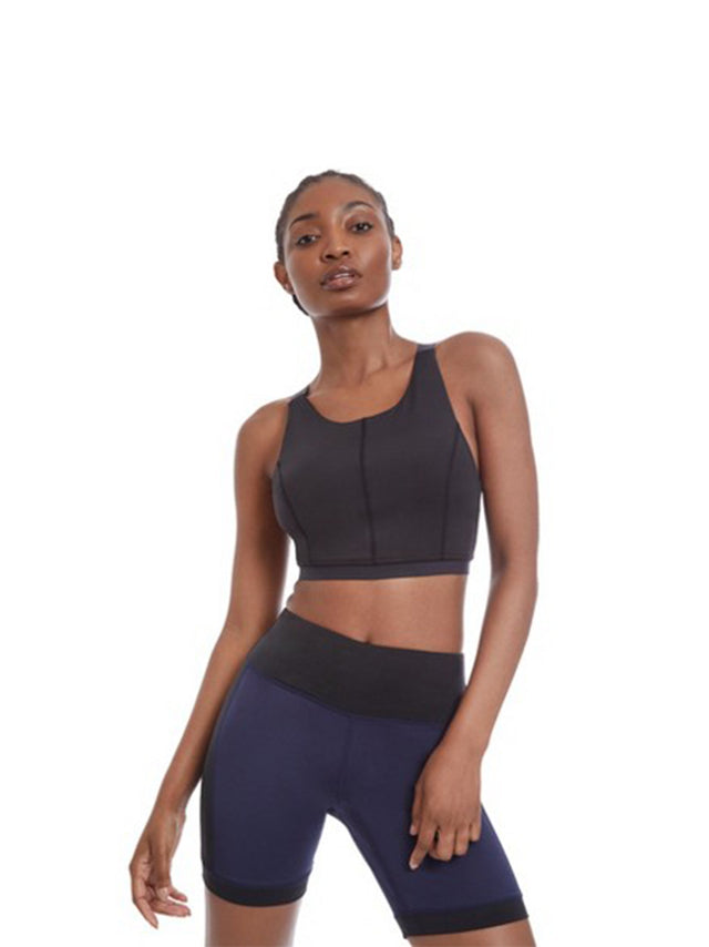 Image for Women's Color Block Bike Short,Navy