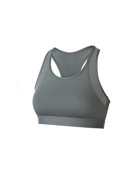 Image for Women's Mesh Detail Sport Bra,Dark Green