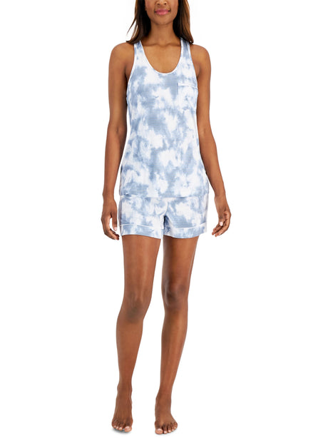 Image for Women's Striped Washed Sleepwear Tank,Blue