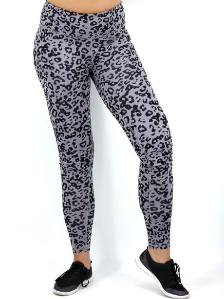 Image for Women's Leopard Printed Legging,Grey