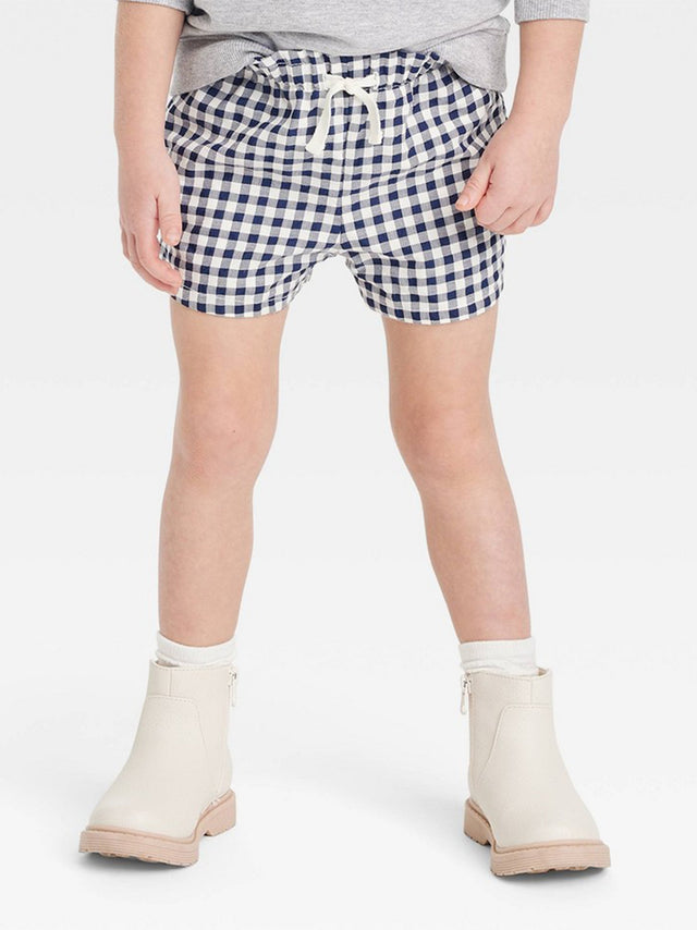 Image for Kids Girl Gingham Check Short,Navy