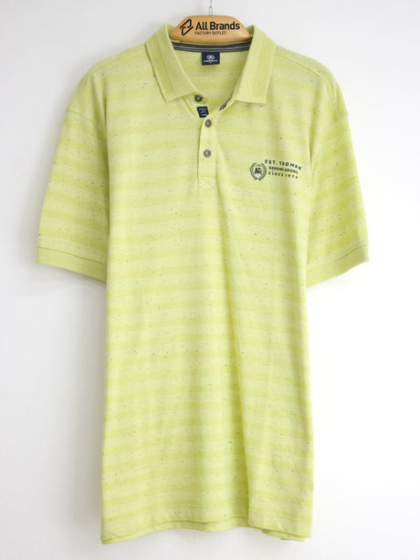 Image for Men's Brand Logo Printed Polo Shirt,Yellow