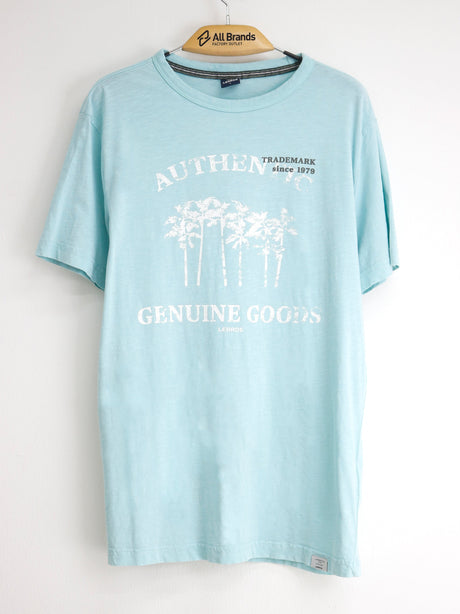 Image for Men's Graphic Printed T-Shirt,Aqua