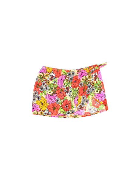 Image for Kids Girl Floral Printed Cover Up Skirt,Multi