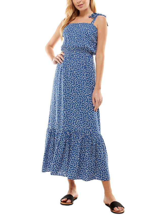 Image for Women's Floral Printedd Dress,Blue