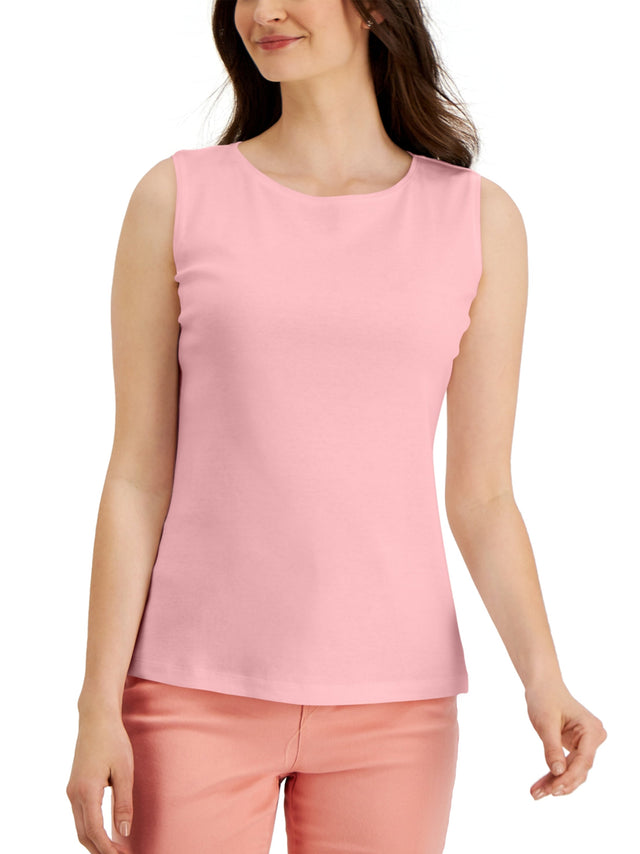 Image for Women's Plain Solid Tank Top,Light Pink