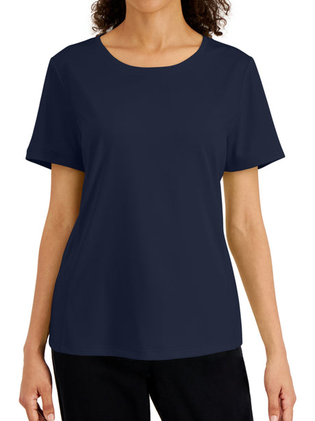 Image for Women's Plain Solid Sport T-Shirt,Navy