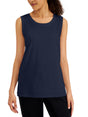 Image for Women's Plain Solid Sport Tank Top,Navy