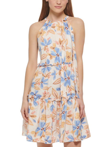Image for Women's Floral Printed Dress,Multi