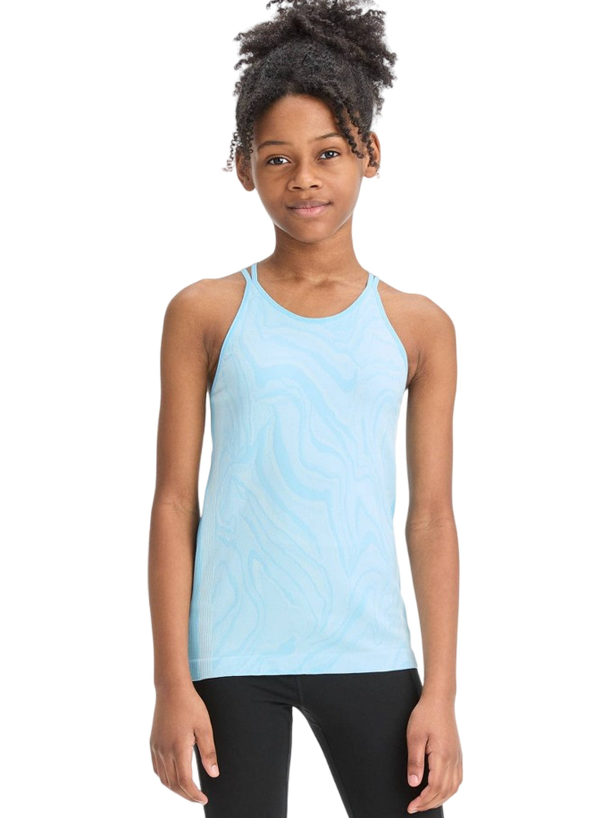 Image for Kid's Girl Printed Sport Tank Top,Light Blue