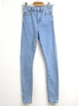 Image for Women's Plain Solid Skinny Jeans,Light Blue