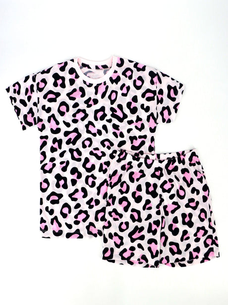 Image for Kids Girl Leopard Printed Sleepwear Set,Light Pink