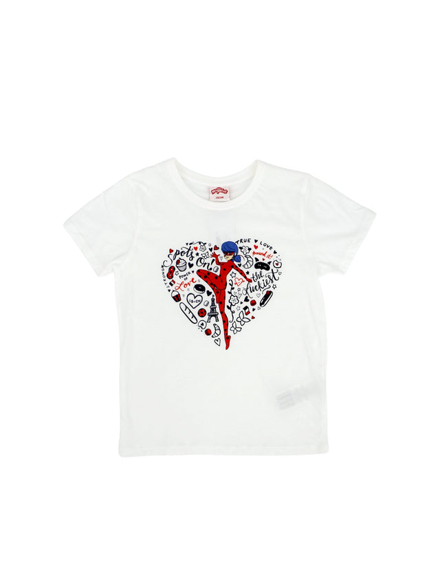 Image for Kids Girl Graphic Printed T-Shirt,White