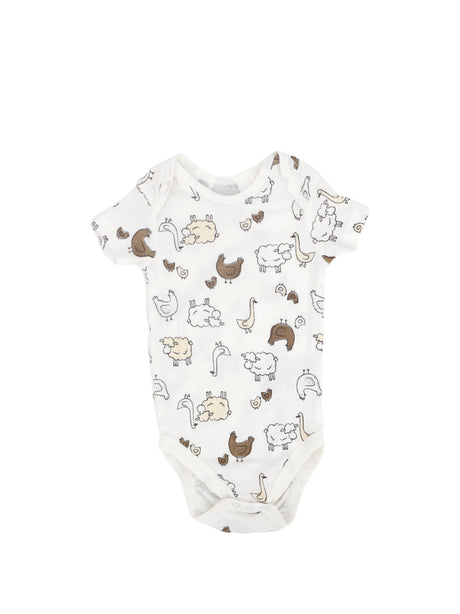 Image for Kids Boy Graphic Printed Bodysuit,White