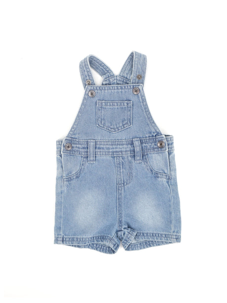 Image for Kids Girl Washed Denim Jumpsuit,Light Blue