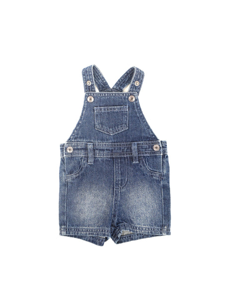 Image for Kids Girl Washed Denim Jumpsuit,Dark Blue