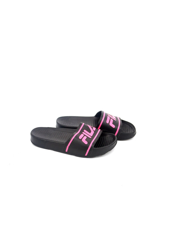 Image for Women's Brand Logo Printed Slide,Black