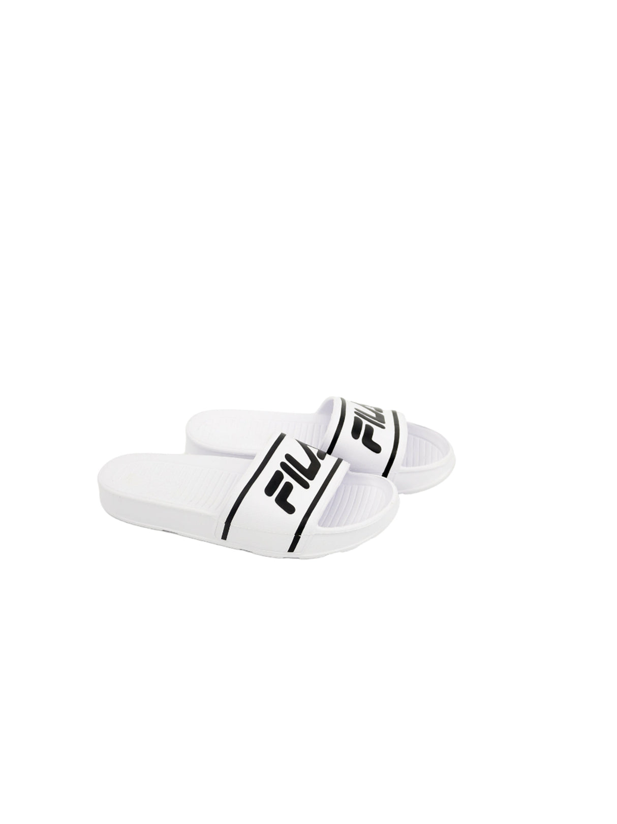 Image for Women's Brand Logo Printed Slide,White