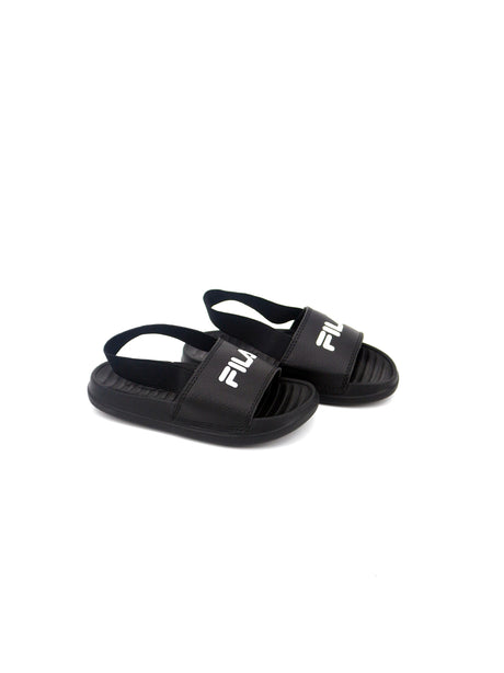 Image for Kids Boy Brand Logo Slide Sandals,Black