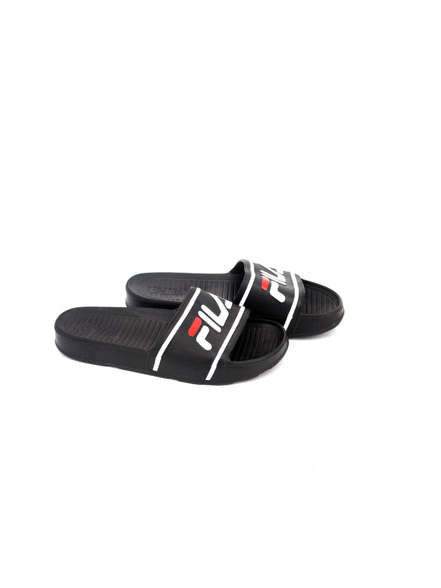 Image for Men's Brand Logo Printed Slide,Black