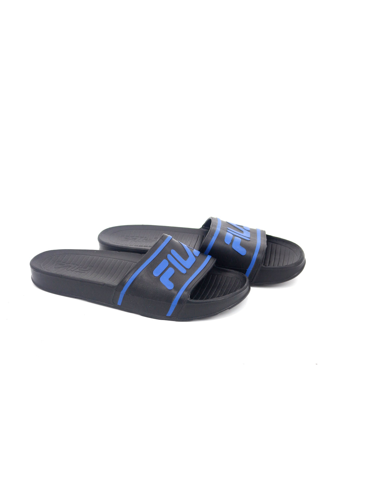 Image for Men's Brand Logo Printed Slippers,Black