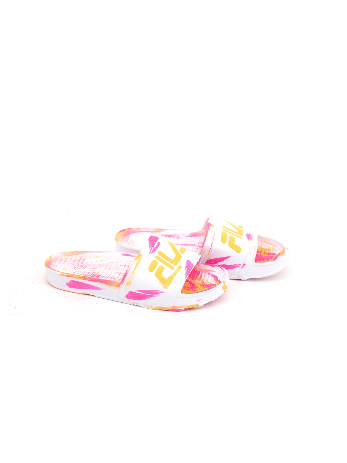 Image for Kid's Girl Brand Logo Printed Slippers,White