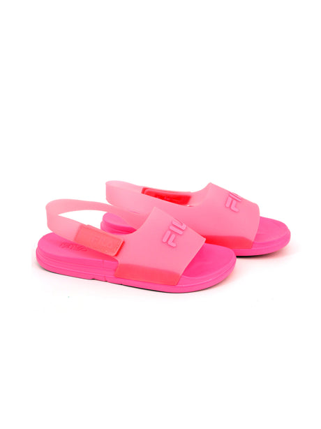 Image for Kid's Girl Brand Logo Printed Slippers,Pink