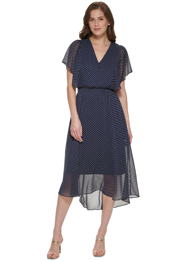 Image for Women's Polka Dot Dress,Navy