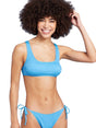 Image for Women's Ribbed Bikini Top,Blue