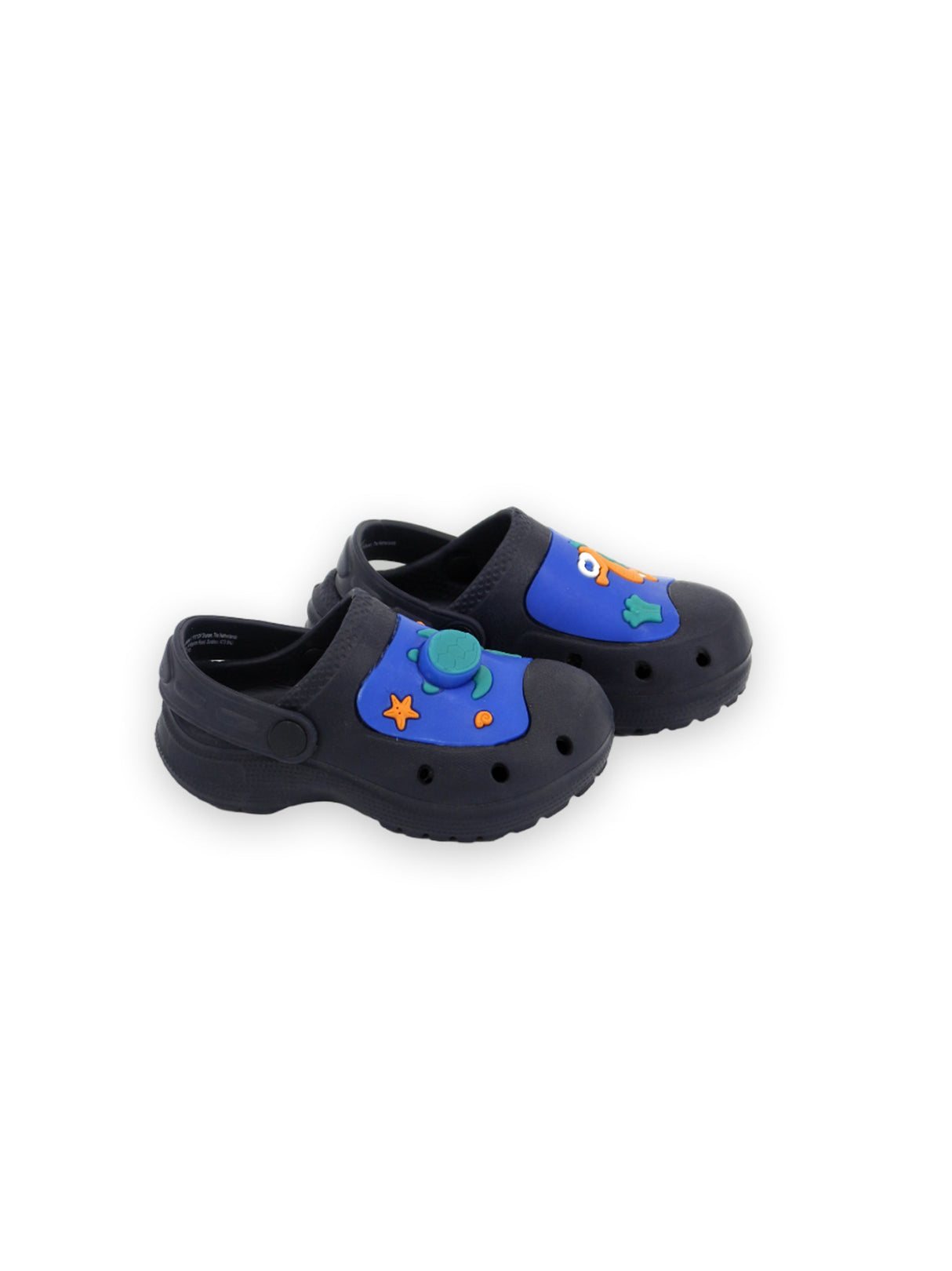 Image for Kid's Boy Graphic Printed Slides,Black/Blue