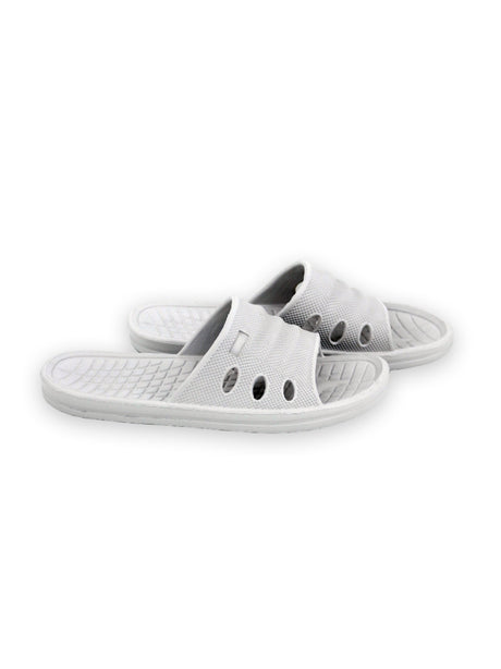 Image for Men's Plain Solid Slippers,Light Grey