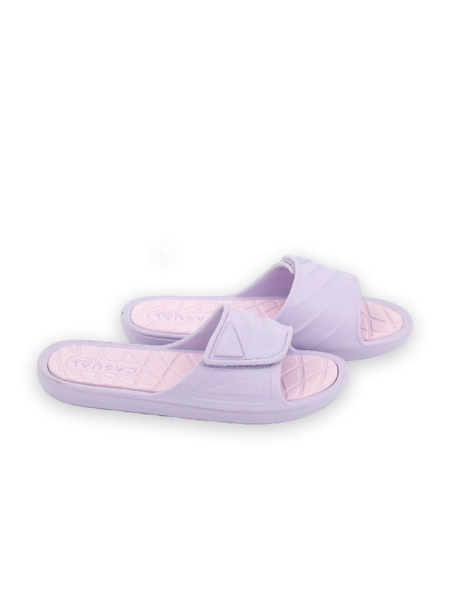 Image for Women's Plain Solid Slippers,Light Purple