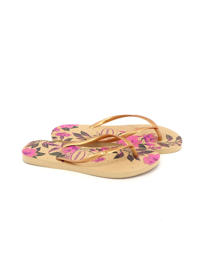 Image for Women's Floral Printed Slippers,Beige