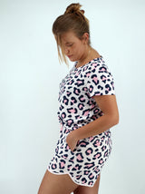 Image for Women's 2 Pcs Leopard Printed Sleepwear Set,Light Pink