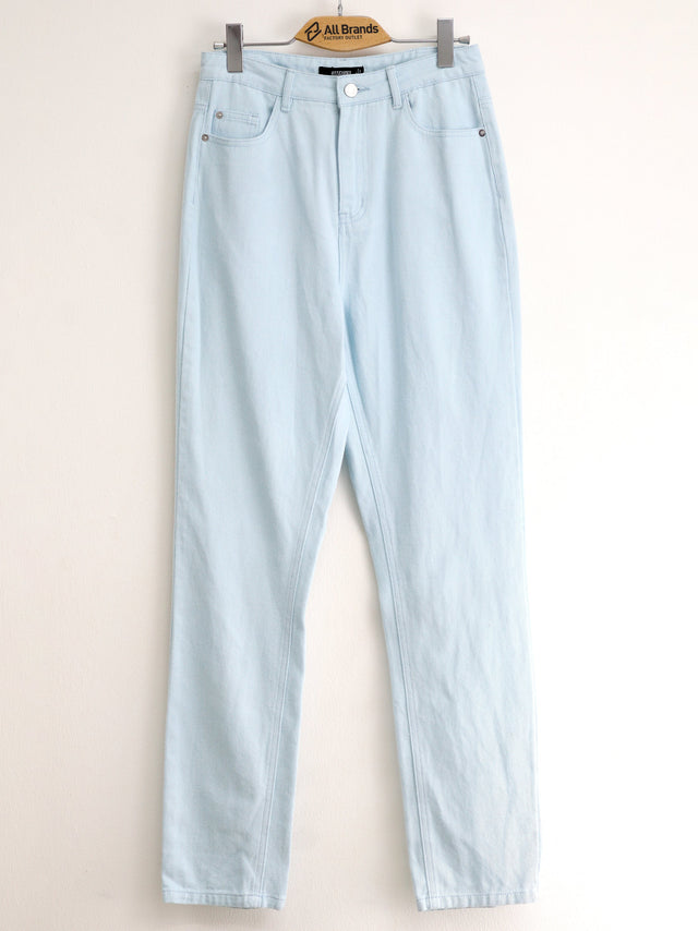 Image for Women's Plain Solid Jeans,Light Blue