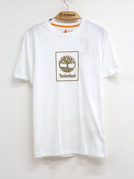 Image for Men's Brand Logo Printed T-Shirt,White 