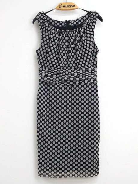 Image for Women's Polka Dots Dress,Black/White