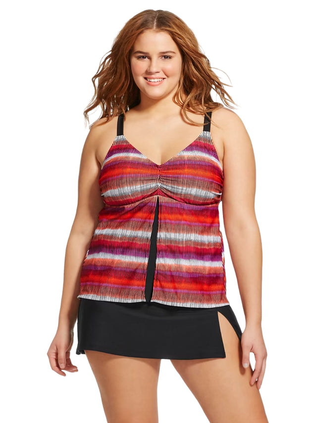 Image for Women's Printed Tankini Top,Multi