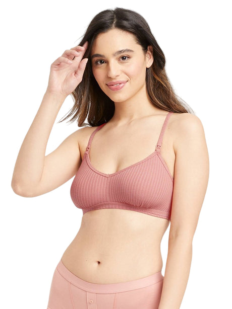 Image for Women's Ribbed Bralette,Rose