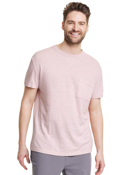 Image for Men's Side Pocket T-Shirt,Light Pink