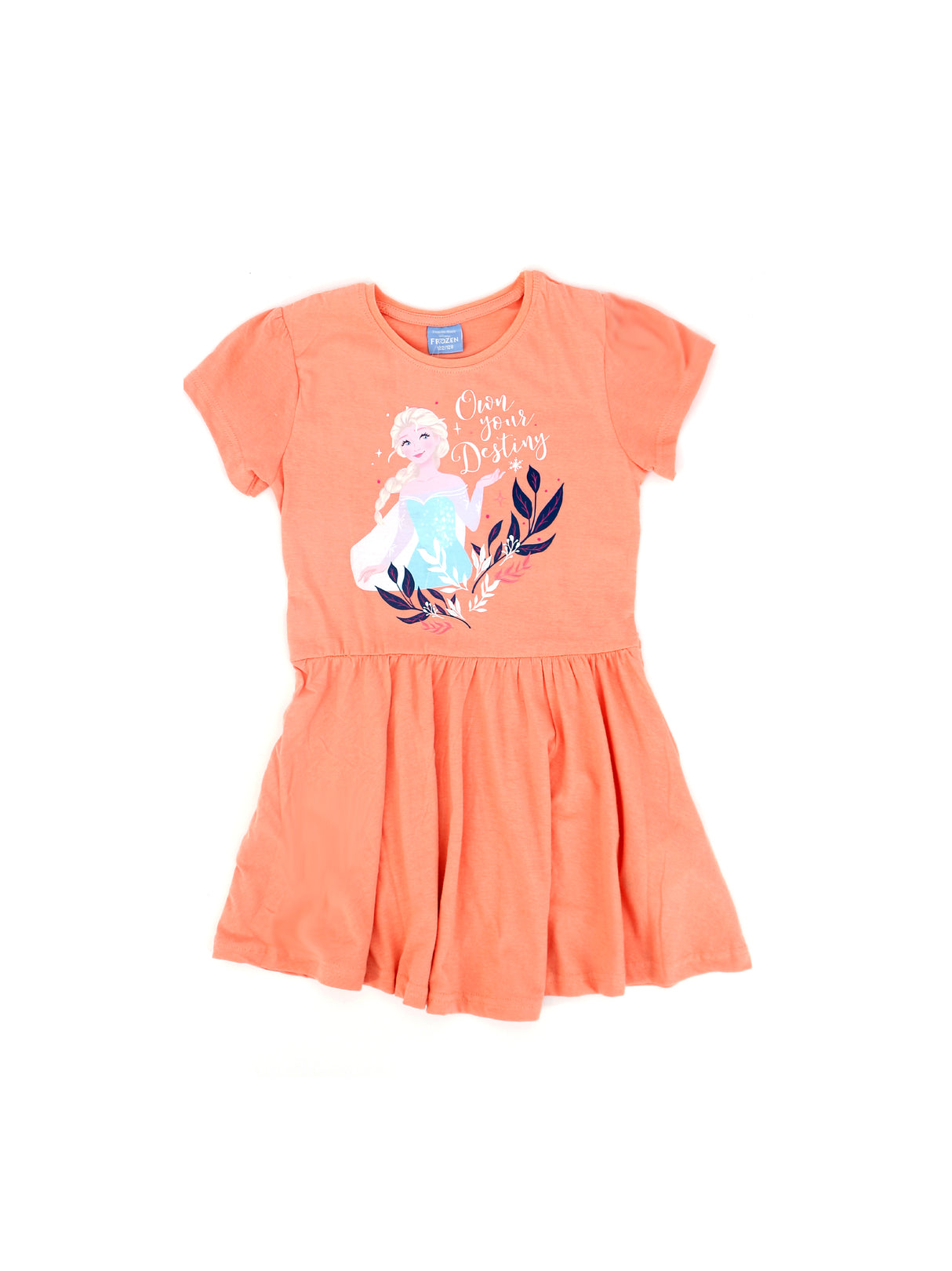 Kids Girl Frozen Dress,Peach